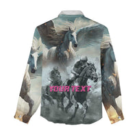 Personalized Pegasus Horse Racing 2025 Women Casual Shirt Soar to Victory - Wonder Print Shop
