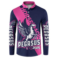 Personalized Pegasus Horse Racing 2025 Button Sweatshirt Where Champions Rise