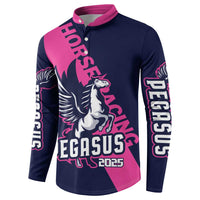 Personalized Pegasus Horse Racing 2025 Button Sweatshirt Where Champions Rise