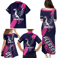 Personalized Pegasus Horse Racing 2025 Family Matching Puletasi and Hawaiian Shirt Where Champions Rise