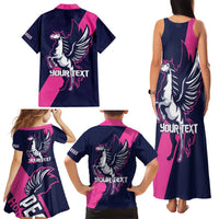 Personalized Pegasus Horse Racing 2025 Family Matching Tank Maxi Dress and Hawaiian Shirt Where Champions Rise - Wonder Print Shop