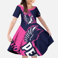 Personalized Pegasus Horse Racing 2025 Kid Short Sleeve Dress Where Champions Rise - Wonder Print Shop