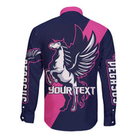 Personalized Pegasus Horse Racing 2025 Long Sleeve Button Shirt Where Champions Rise