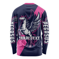 Personalized Pegasus Horse Racing 2025 Long Sleeve Shirt Where Champions Rise - Wonder Print Shop