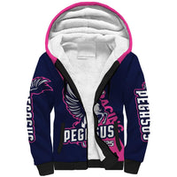Personalized Pegasus Horse Racing 2025 Sherpa Hoodie Where Champions Rise - Wonder Print Shop