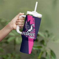 Personalized Pegasus Horse Racing 2025 Tumbler With Handle Where Champions Rise - Wonder Print Shop