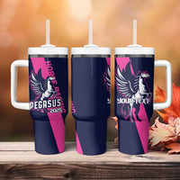 Personalized Pegasus Horse Racing 2025 Tumbler With Handle Where Champions Rise - Wonder Print Shop