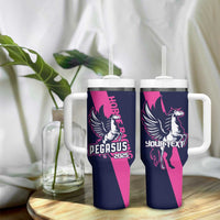 Personalized Pegasus Horse Racing 2025 Tumbler With Handle Where Champions Rise - Wonder Print Shop