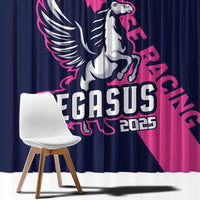 Pegasus Horse Racing 2025 Window Curtain Where Champions Rise - Wonder Print Shop