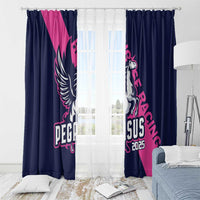 Pegasus Horse Racing 2025 Window Curtain Where Champions Rise - Wonder Print Shop