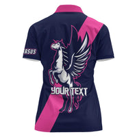 Personalized Pegasus Horse Racing 2025 Women Polo Shirt Where Champions Rise - Wonder Print Shop