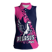 Personalized Pegasus Horse Racing 2025 Women Sleeveless Polo Shirt Where Champions Rise - Wonder Print Shop