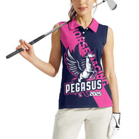 Personalized Pegasus Horse Racing 2025 Women Sleeveless Polo Shirt Where Champions Rise - Wonder Print Shop