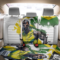 Jamaica Back Car Seat Cover Proud to be Lightning Bolt - Wonder Print Shop