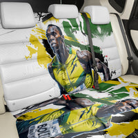 Jamaica Back Car Seat Cover Proud to be Lightning Bolt - Wonder Print Shop