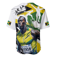 Jamaica Baseball Jersey Proud to be Lightning Bolt - Wonder Print Shop