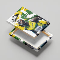 Jamaica Canvas Wall Art Proud to be Lightning Bolt - Wonder Print Shop