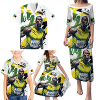 Jamaica Family Matching Puletasi and Hawaiian Shirt Proud to be Lightning Bolt - Wonder Print Shop