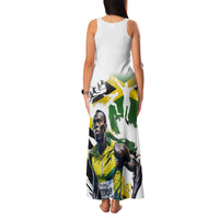 Jamaica Family Matching Tank Maxi Dress and Hawaiian Shirt Proud to be Lightning Bolt - Wonder Print Shop