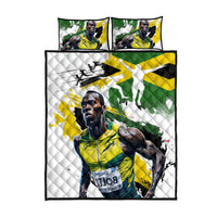 Jamaica Quilt Bed Set Proud to be Lightning Bolt - Wonder Print Shop