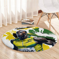 Jamaica Round Carpet Proud to be Lightning Bolt