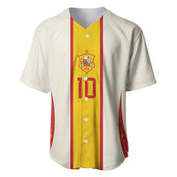 Custom Spain National Football Baseball Jersey Pinstripe Flag with Royal Crest