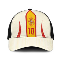 Custom Spain National Football Baseball Net Cap Pinstripe Flag with Royal Crest