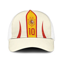 Custom Spain National Football Baseball Net Cap Pinstripe Flag with Royal Crest