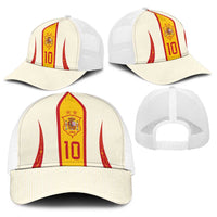 Custom Spain National Football Baseball Net Cap Pinstripe Flag with Royal Crest