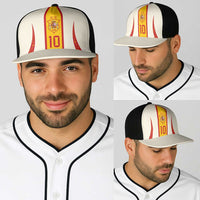 Custom Spain National Football Baseball Net Cap Pinstripe Flag with Royal Crest