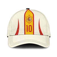 Custom Spain National Football Classic Cap Pinstripe Flag with Royal Crest