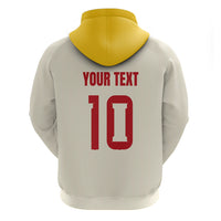 Custom Spain National Football Hoodie Pinstripe Flag with Royal Crest