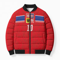 Custom Czech Football Bomber Puffer Jacket Glory 2026 Sporty Style