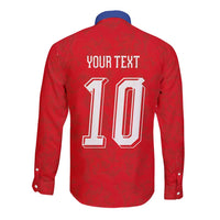 Custom Czech Football Long Sleeve Button Shirt Glory 2026 Sporty Style