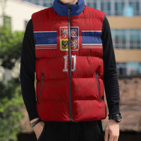 Custom Czech Football Sleeveless Puffer Jacket Glory 2026 Sporty Style