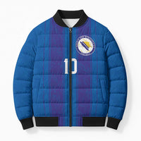 Custom Bosnia and Herzegovina Football Bomber Puffer Jacket Zmajevi Glory 2026