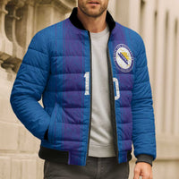 Custom Bosnia and Herzegovina Football Bomber Puffer Jacket Zmajevi Glory 2026