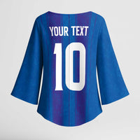 Custom Bosnia and Herzegovina Football Kimono Sleeve Blouse Zmajevi Glory 2026
