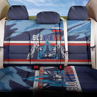 Slovenia Sport Fan Jersey Back Car Seat Cover Broken Ice Style Patterns - Wonder Print Shop