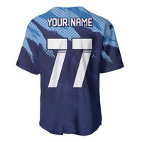 Custom Slovenia Sport Fan Jersey Baseball Jersey Broken Ice Style Patterns - Wonder Print Shop