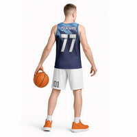 Custom Slovenia Sport Fan Jersey Basketball Jersey Broken Ice Style Patterns - Wonder Print Shop