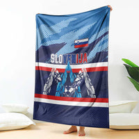 Slovenia Sport Fan Jersey Blanket Broken Ice Style Patterns - Wonder Print Shop