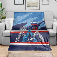 Slovenia Sport Fan Jersey Blanket Broken Ice Style Patterns - Wonder Print Shop