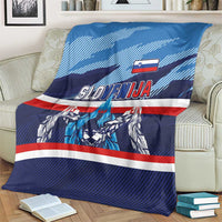 Slovenia Sport Fan Jersey Blanket Broken Ice Style Patterns - Wonder Print Shop