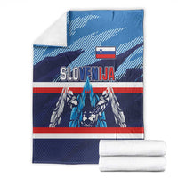 Slovenia Sport Fan Jersey Blanket Broken Ice Style Patterns - Wonder Print Shop