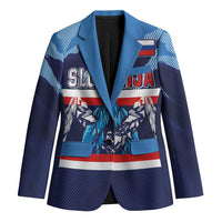 Custom Slovenia Sport Fan Jersey Blazer Broken Ice Style Patterns - Wonder Print Shop