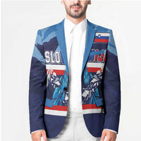 Custom Slovenia Sport Fan Jersey Blazer Broken Ice Style Patterns - Wonder Print Shop