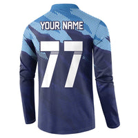 Custom Slovenia Sport Fan Jersey Button Sweatshirt Broken Ice Style Patterns - Wonder Print Shop