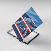 Slovenia Sport Fan Jersey Canvas Wall Art Broken Ice Style Patterns - Wonder Print Shop