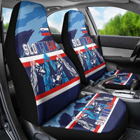 Slovenia Sport Fan Jersey Car Seat Cover Broken Ice Style Patterns - Wonder Print Shop